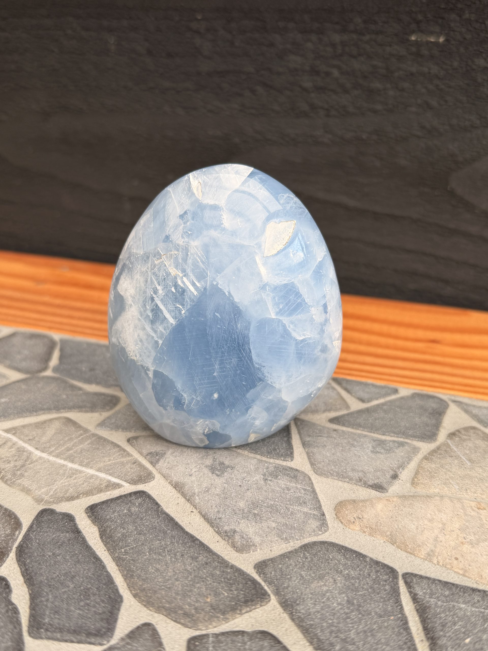 Blauwe calciet vrije vorm - Afbeelding 2