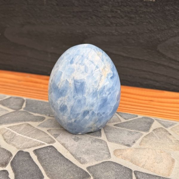 Blauwe calciet vrije vorm
