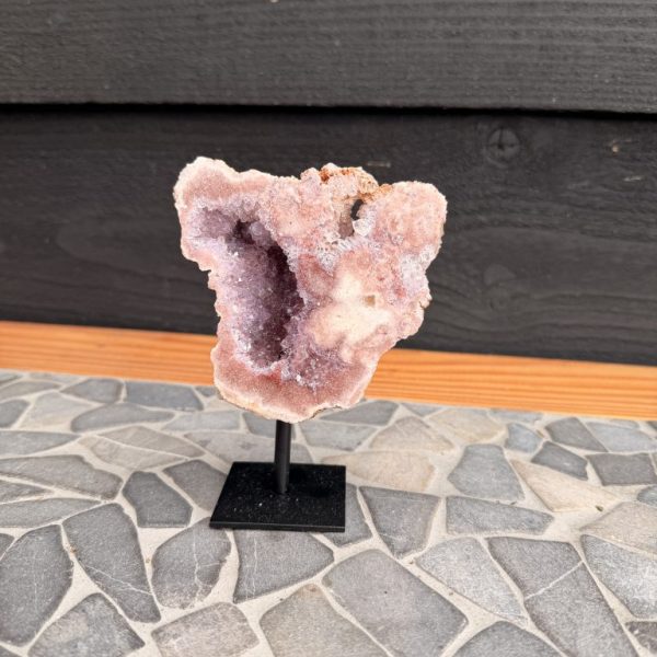 Roze amethist op standaard M