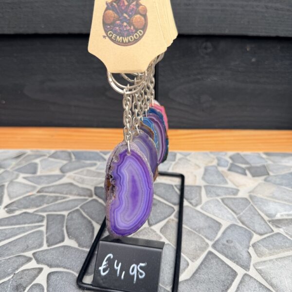 Agaat Plak Sleutelhanger
