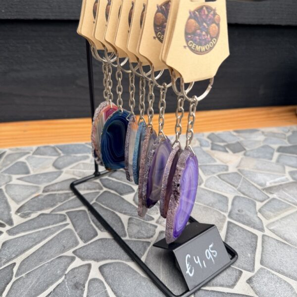 Agaat Plak Sleutelhanger